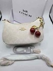 New Teri 2way Shoulder Bag Ca548 Signature Canvas White New With Box