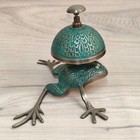 Antique  Frog Design Brass Counter Desk Bell With Push Button Handmade Nautical