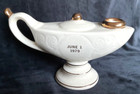 Vtg  White Ceramic School Of Nursing Lamp  Nightingale Candle  Genie Lamp  1979