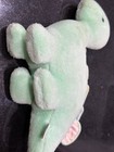 Vintage Eden Plush Dinosaur Wind Up Musical Head Moves Works