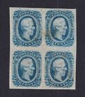 1863 Confederate States Of America Sc 12 Csa 10c Mng Block Of 4 Aps Cert  e3