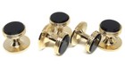 Onyx   Gold Tuxedo Shirt Studs  5   Manufacturers Direct Pricing    