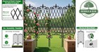 4 Pack Decorative Garden Trellis For Climbing Plants  Metal Fencing Black