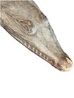 Antique Boat Prow Papua New Guinea Wood Tiki Crocodile Vtg Pacific Tribal Art