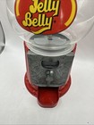 Jelly Belly Gumball Machine Coin Operated Glass   Metal Candy Dispenser 9    Euc