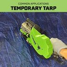 Ch38a Autofeed Cap Staple Hammer Tacker  1  Caps  3 8  Staples For Roofing Under