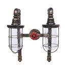 60w Industrial Rustic Wall Light Iron Pipe Glass Lamp Steam Punk Wall Sconce