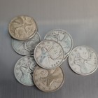 Canada 25c Caribou Quarters Lot Of 8 Mixed Years 47g Total 80  Silver  800