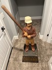 1870s Cigar Store Wooden Baseball Player Virgin Cigars Tobacco Company    