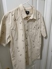 O neill Men   s Size Xl Modern Fit Cotton Button-front Short Sleeve Shirt New Nwt