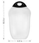 Dexas Chop   Scoop Cutting Board  6 5 By 10 5 Inches  White With Black Handle