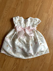 Baby Girls La Princess Embroidered Flower Dress Formal Wedding Church Size 12 Mo
