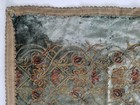 Antique French Velvet Metallic Floral Motifs Table Runner 131x45cm