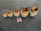 5- Nibco Brass Copper Unions Sweat  1  Of Each  1 2  3 4   1   1-1 4   1-1 2 usa
