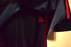 Adidas Athletic Tracksuit Set Full Zip   Pants Boys Size 7 Gray Black Red