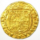 1590-1600 Netherlands Gold Ferdinand   Isabella Ducat - Au Details - Rare Type 