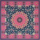 4-pack 100  Cotton Bandana Set  Vintage Graphic Print  22x22 Inches