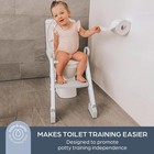 Dreambaby Toddler Toilet Seat With Steps - Adjustable Potty Seat With Splash    
