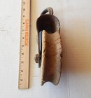 Antique Primitive Cast Iron   Wood Barn Pulley 