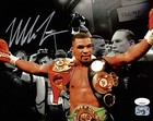 Mike Tyson Autographed Signed Framed 8x10 Photo Belts Jsa