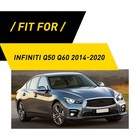 For Infiniti Q50 Q60 2014-2020 Interior Trim Cover Decal Kit Real Carbon Fiber