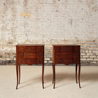 Early 21st Century French Walnut Beside Table  set Of 2 
