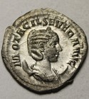 Rare Genuine Ancient Roman Silver Coin Otacilia Severa Wife O Philip I Concordia