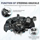 New Front Left Steering Knuckle   Wheel Assembly