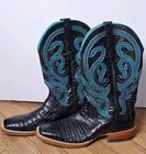Ariat Stillwater Black Caiman Belly Western Boots Men   s Size 11 5d 10011792