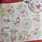 Stitcher s Revolution Llama Drama Embroidery Transfer Pattern 31 Desert Floral