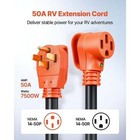 75 Ft 50a Rv Extension Cord Stw 6 3   8 1 Gauge Wire Nema 14-50p Nema 14-50r Etl