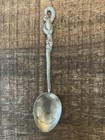 Antique Nagasaki Japan  84 Sterling Silver Mark Souvenir Spoon Snake Rat Handle 