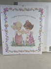 Hallmark Photo Album Precious Moments Style Two Girls Tea Party 12x12 Gift 006