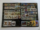 Butterfly Collection- 56 Stamps  used   Mnh  4 Mnh Souvenir Sheets- 10 3d Stamlp