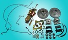 1959 - 1964  Chevrolet Front Power Disc Brake Conversion Kit Drilled Rotors 