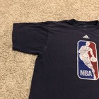 Nba Shirt Adult Medium Blue Casual Cotton Sports Nba Basketball Adidas Mens 636