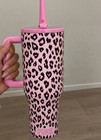 Pink Hydrojug Collab 40 Oz Traveler Leopard Print Victorias Secret In Hand
