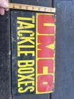 Vintage Sign Umco Fishing Tackle Box Sign Two-sided Enamel Sign