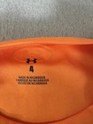 Under Armour Shirt Boys 4 Orange Logo Graphic Performance Polyester Tee