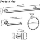 10 Pieces Brushed Nickel Bathroom Hardware Set  Bathroom Accessories Stainles   