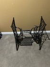 Antique Singer Treadle Base Cast Iron Stand Table From 1919 Model 66 Head