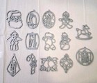 Vintage Makit   Bakit Christmas Ornament 14 Suncatcher Frames Make It Bake It