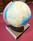Rand Mcnally World Globe   Explorer World Atlas Book Combo With Stand 1970 s