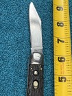 Vintage Schrade Walden Ny Usa Clip Point Black Handle