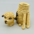 Rare Tohono O odham Papago Hand Crafted Figural Dog Basket Vtg Native American