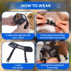 Evollax Dog Muzzle For Small Dogs - Soft Air Mesh Small  Black