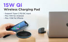 Gigastone 15w Fast Wireless Charger Qi-compatible Apple Iphone Samsung Pixel Lg