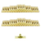 100pcs  Heat Shrink Butt Wire Splice Connectors Crimp Terminals Awg 10-12 Gauge