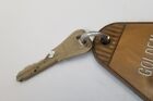 Vintage Golden Sails  Inn Hotel Motel Room Key Large Fob Rare Long Beach Ca
