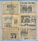 Vintage Newspaper Lot 6 Kansas City Times Star Jfk Eisenhower Cold War 50s 60s